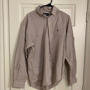 Polo by Ralph Lauren Men's Brown Checkered Shirt